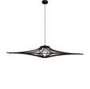 Singing pendnt lamp Black L D124cm