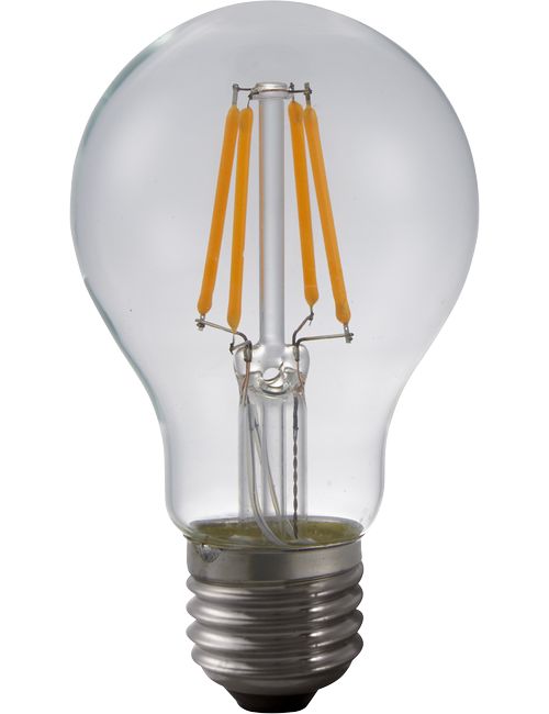 A60 8W Transparent Droplet Bulb