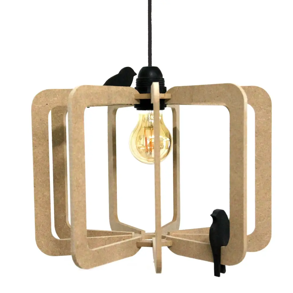 Bird pendant lamp